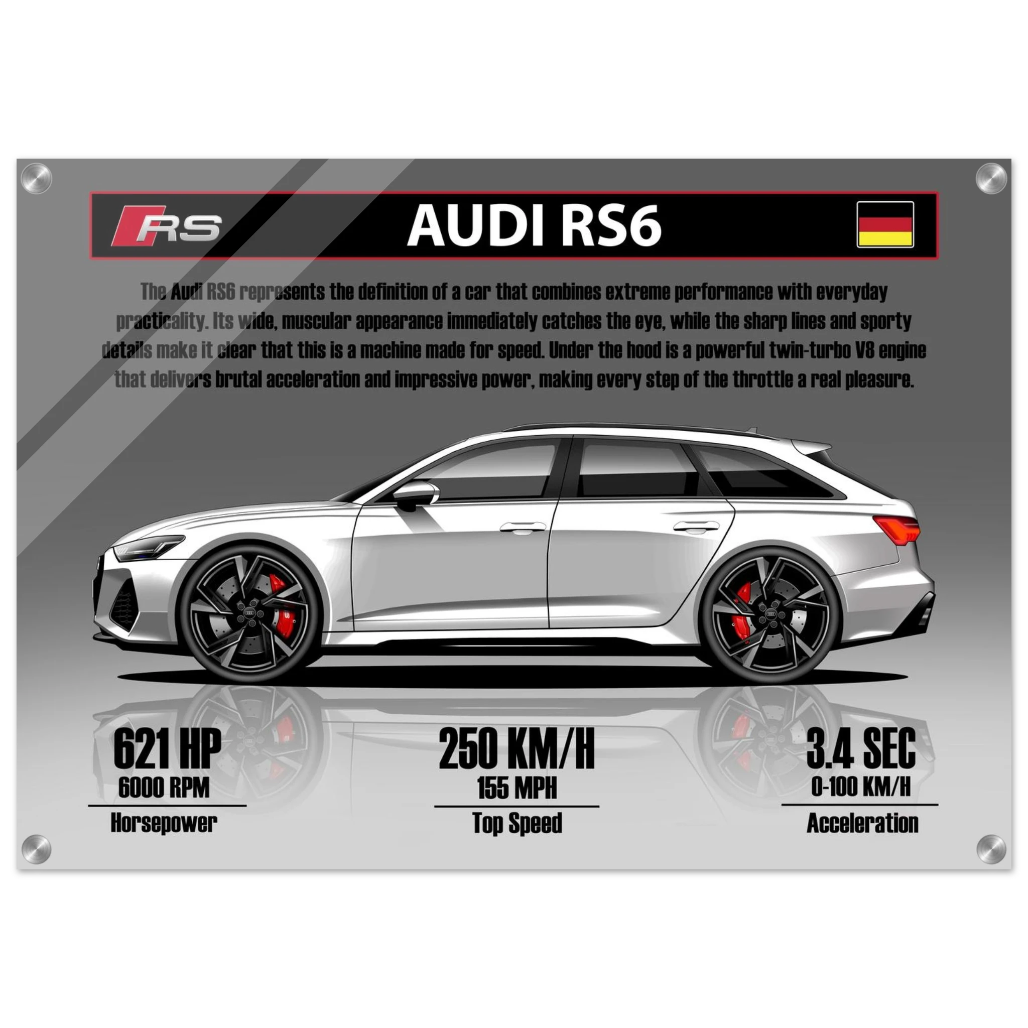 Audi RS6 Acrylic Print