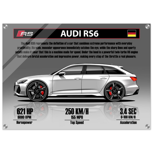 Audi RS6 Acrylic Print