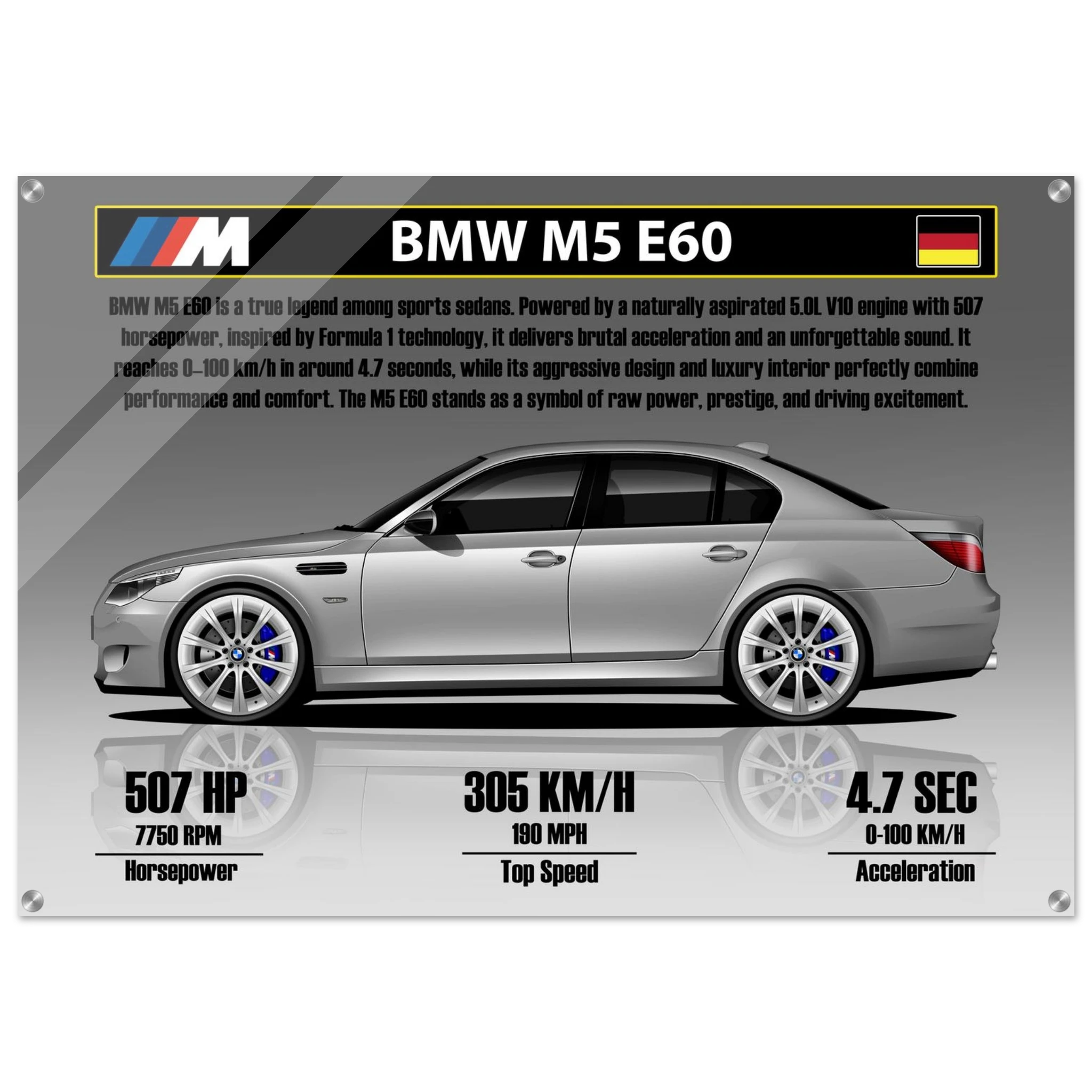 BMW M5 E60 Acrylic Print